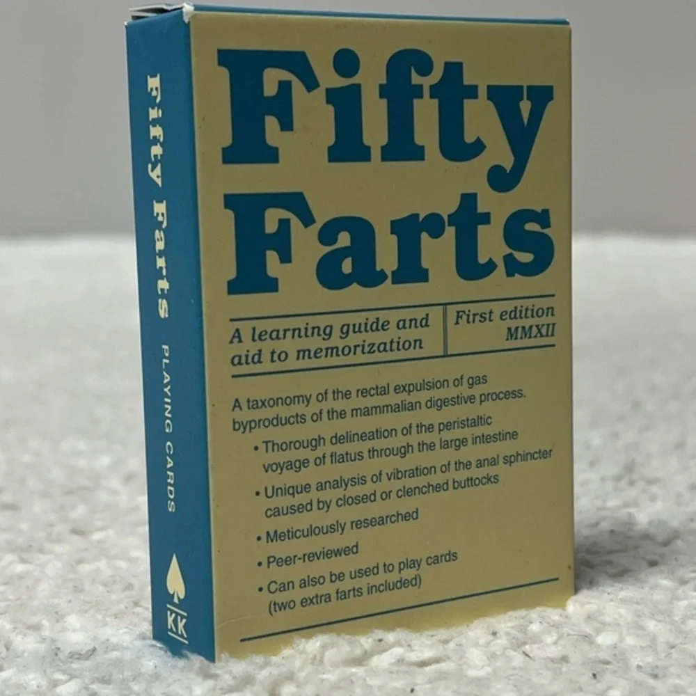 Knock Knock "Fifty Farts" Learning Guide Gag Gift Cards - Picture 1 of 8